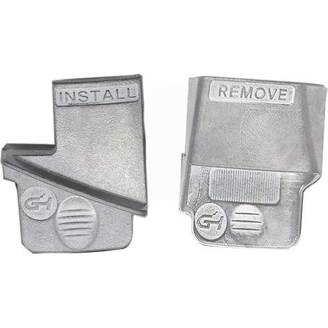 2 attrezzi metallici per la rimozione/installazione di cinghie elastiche, attrezzo per la rimozione/installazione di cinghie di trasmissione scanalate, attrezzo per lo smontaggio delle cinghie, kit di (1/4)