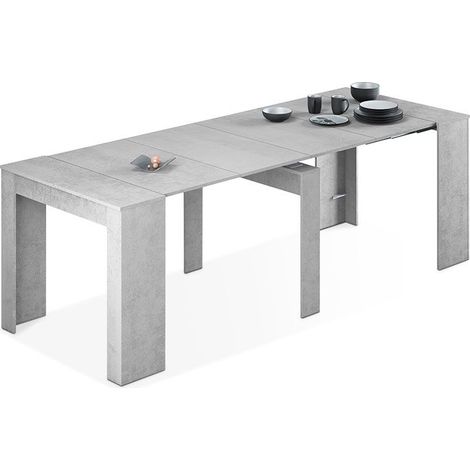 Mesa consola extensible Kendra Cemento 235cm (ancho) x 78cm (alto) (1/10)