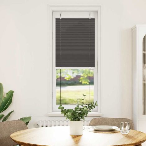 Store plissé noir 50x150 cm largeur du tissu 49,4 cm polyester