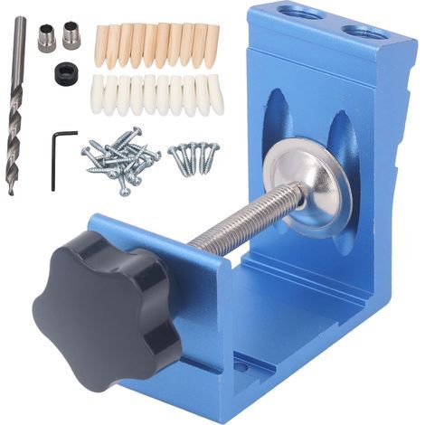 46-piece set: dowel drilling jig, aluminum alloy woodworking guide, joinery angle tool. (1/5)