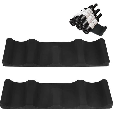 Support bouteilles silicone universel – Lot de 2 – Pliable, compact – Pour réfrigérateur, cuisine (1/5)