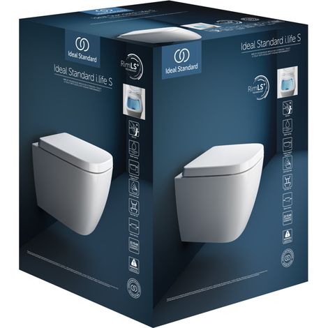 Ideal Standard i.life S WC-Paket RimLS+, Wand-WC mit WC-Sitz, (1/5)
