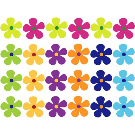 Lot de 24 Autocollants Magnétiques Fleurs Colorées pour Réfrigérateur et Voiture Aimants PVC Souples Auto-Adhésifs Décorations Printanières Légères et Pratiques Accessoires la (1/5)