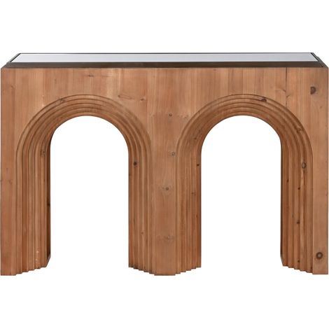 Consola Abeto Cristal 122X30X80 Arco Marron (1/5)