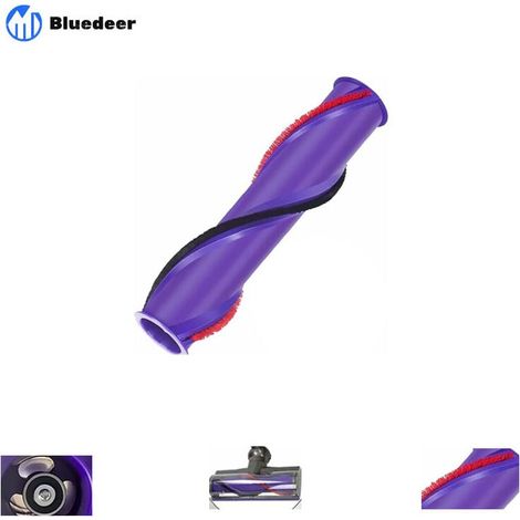 Brosse à Rouleau pour Dyson V10, Brosse de Nettoyage avec Vis pour Dyson V10, (Entraînement à 3 Broches, Diamètre de 50MM), Rouleau de Brosse pour Tête de Moteur Triangulaire de V10 (1/3)