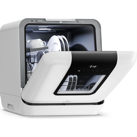 Klarstein Melville Lave-vaisselle portable - Lave-vaisselle compact 3 couverts - 7 programmes - 6 L par cycle  - Système AquaStop (1/5)