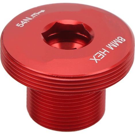 M18 M30 Kurbelbefestigungsschraube aus Aluminiumlegierung für Rennräder und Mountainbikes (Rot) (1/5)