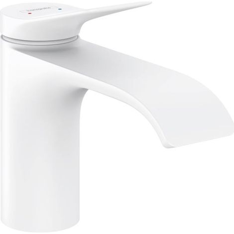 hansgroheEinhandmischer Waschtisch Vivenis ComfortZone 80 ohne Ablaufgarnitur mattweiß (1/2)