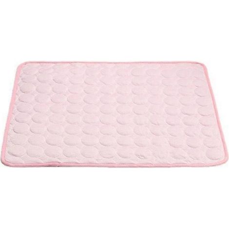 Chat d'été frais rafraîchissant, tapis de refroidissement pour chats petits/moyens/grands, rose taille S, fournitures apaisantes pour animaux.