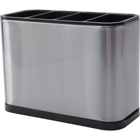 Porte-ustensiles de cuisine, organisateur de cuisine en acier inoxydable (1/5)