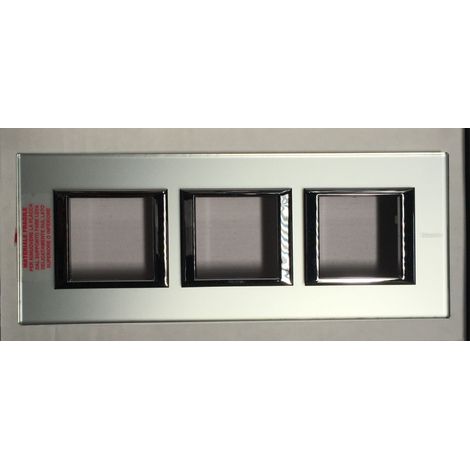 Bticino Cofrel 24596 - SPIEGELPLATTE MATT - 3 X 2 Module 71 H ABSTAND