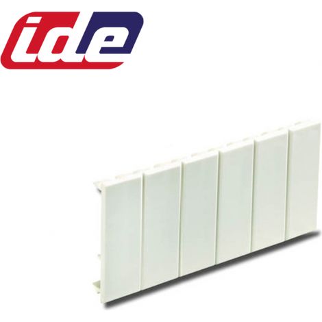 Obturateur 6 modules pour coffret IDE - Couleur - GRIS - Cache 6 modules compatible IDE