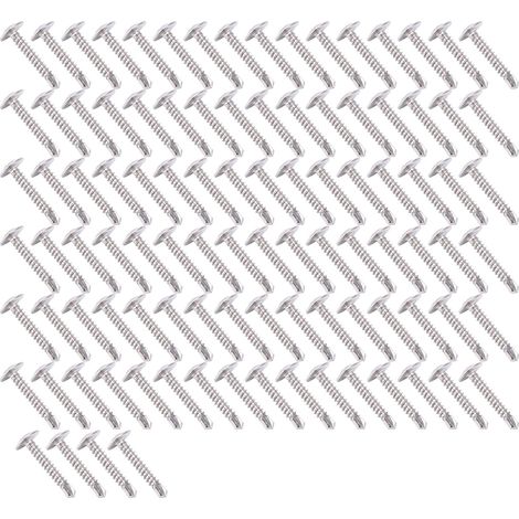 100 Vis Autoperceuses M4.2x25 avec Rondelles Inox - Kit Fixation Métal 100 Pièces (1/5)