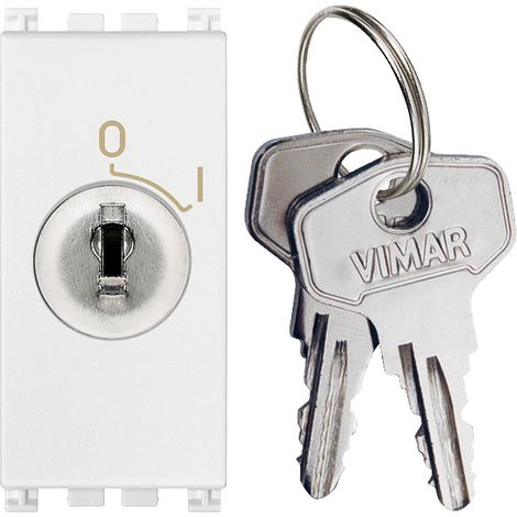 VIMAR - 19083.CU.B Interr. 2P 16(3)A +chiave unif. bianco