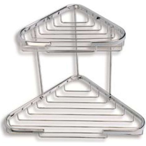 Novaservis Accessoires métalliques - Tablette d'angle double combinée, chromée 6072,0