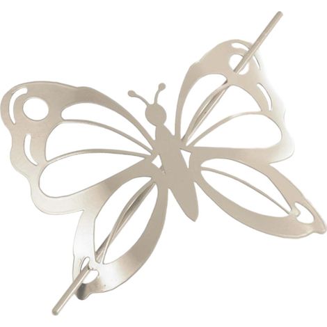 Embrasse de Rideau Broche "Farfalina" 16cm Taupe (1/4)