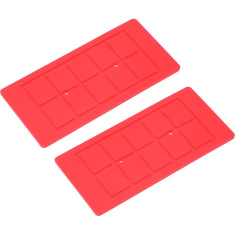 Lot de 2 tapis de réparation en silicone, forte aspiration, isolation thermique, design rainuré pour entretien (1/5)