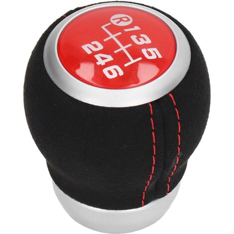 Acouto Boutage de Changement de Vitesse à 6 Vitesses, Confortable et élégant, Ajustement Précis pour, Décalage Fluide avec Design pour L'intérieur de la Voiture, PVC/ABS/Matière en. (1/5)