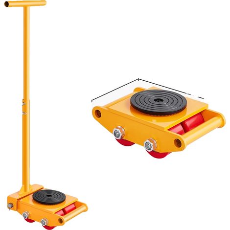 Maschinen Skate Dolly, 360° Drehung, außergewöhnliche Tragfähigkeit, 4Stk 6T (1/2)