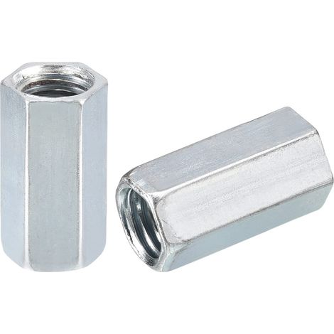 5pcs M12x19x30mm Raccord Écrous Galvanisé Carbone Acier (1/5)