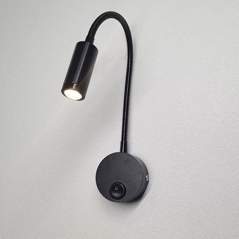 Lampe de lecture murale avec interrupteur tactile à intensité variable, lampe de chevet LED avec interface USB, lampe flexible à col de cygne de 3 W (1/5)
