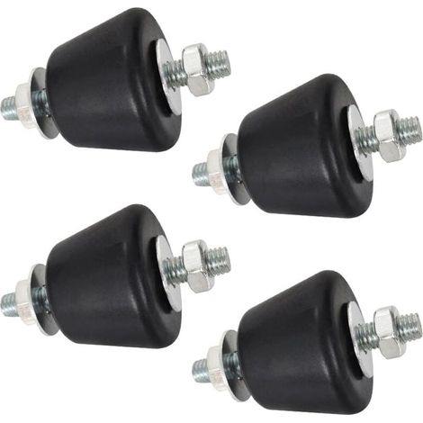 Kaelt - Amortisseur de climatiseur, silentbloc conique M8 pour climatiseur, pied anti-vibration, amortisseur anti-vibration de climatiseur, 4 pièces (1/4)
