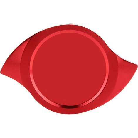 roter Aluminium-Tankdeckel mit Manometer, dekorativer Umbaudeckel (1/5)