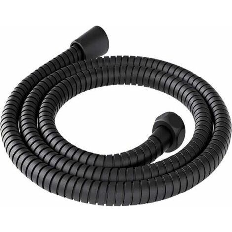 PA Brauseschlauch 200cm Universal Edelstahl Verdrehsicherer Korrosionsschutz Brauseschlauch 2m Brauseschlauch Brauseschlauch Brauseschlauch für Dusche Universal Brausekabel Schwarz -- (1/4)