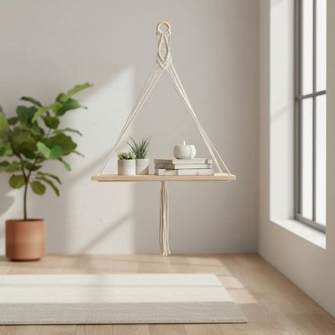 Jardinière suspendue de style bohème pour l'intérieur, avec F (1/5)