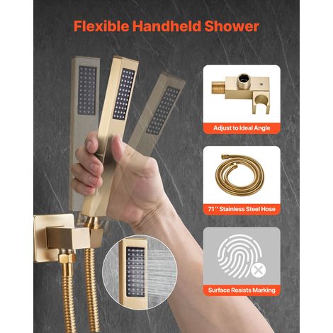 Ensemble de Robinetterie de Douche Encastrable Système de Douche (1/5)