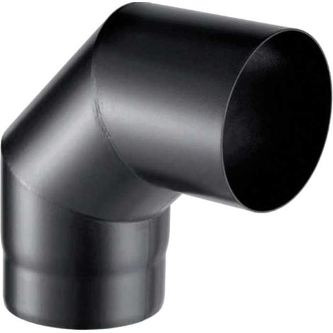 Curva 90° Mf Nero Opaco Pesante Ø 130