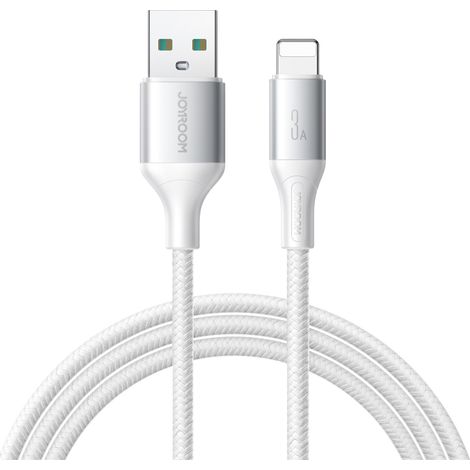 Cable USB-A - Lightning 3A para iPhone, 2 m - Blanco (1/5)