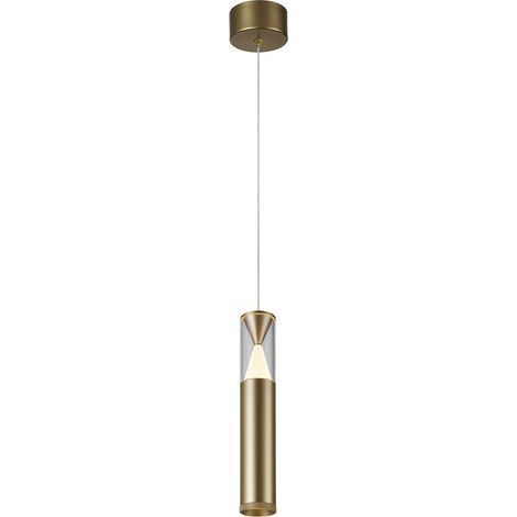 Suspension, Suspension SPARK LED cylindrique 7W Laiton en Aluminium, MANTRA (1/4)