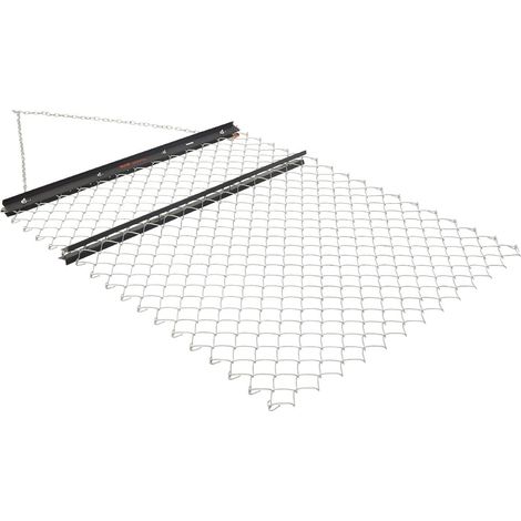 Herse Traînée à Chaîne, 1520x1240 mm, Niveleur d'Allée Remorquable Tapis de Traînage Nivellement de Paysage Préparation de Gazon, pour Tracteur, VTT, UTV, Allée de Gravier, Ferme, Champ, Noir (1/5)