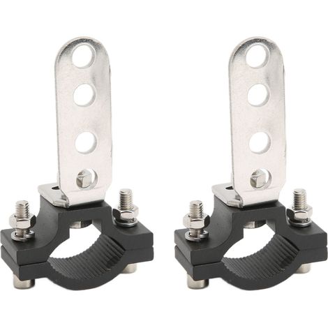 Clip de fixation pour support de bande lumineuse LED tubulaire de 1,2 pouce pour pare-buffle, adapté aux motos, camions, SUV et VTT. (1/5)