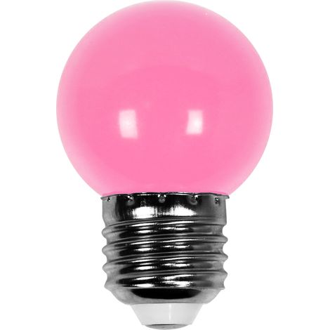 Ampoule Led Orange conçue pour Guirlande Guinguette IP65 1,5W - Ampoule Led E27 Rose - Ampoule 5cm pour Guirlande Guinguette Culot E27 Orange (1/5)