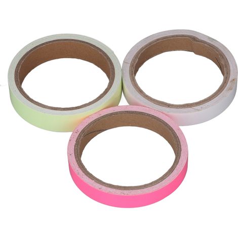 3 bandes réfléchissantes lumineuses vert bleu rose 16,4 pi pour signalisation nocturne et scénique 0,8 po (1/5)