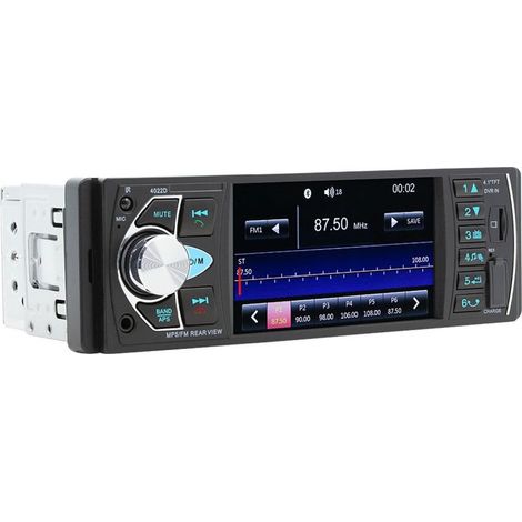 Car stereo Bluetooth,4,1' stereo of car simple Din BT MP5 reader receiver radio FM socket in load of the reading TF/U-Disk call hands freely reversed of image and to the steering wheel (1/5)