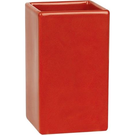 Vaso de cerámica QUADRO  roja Spirella