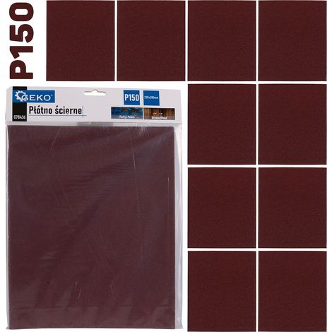 Schleiftuch - Blatt 230x280mm P150 (10/500) (1/3)