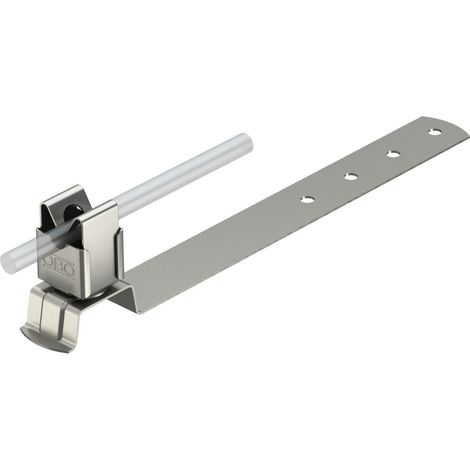 OBO Bettermann Soporte de línea de tejado 8mm acero inoxidable, inoxidable A2 1.4301, 5215552