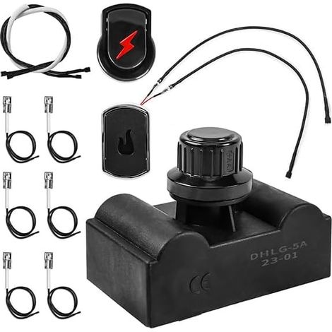 Module d'allumage électronique pour barbecue Charbroil Pièces de rechange 2/4/5 sorties Compatible avec plusieurs modèles (4 têtes) (1/5)