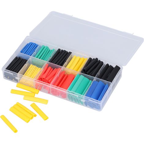 280-teiliges Set mit wärmeschrumpfenden Nylon-Kabelisolierungen in verschiedenen Farben (1/5)