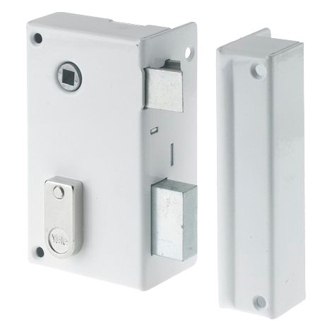Yale YAV37G - Serrure en applique verticale à fouillot, 2 Clés, Version gauche - pour Grille et Portail