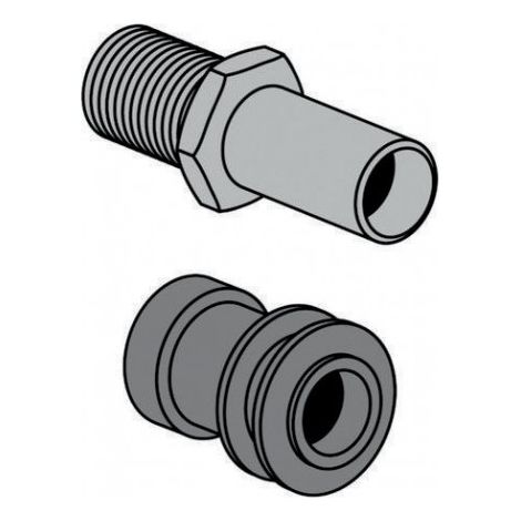 villeroy boch Villeroy & Boch accessoire raccord d'alimentation, 76x80x27,5mm, 993300, 76x80x27.5mm, 99330000 (1/2)