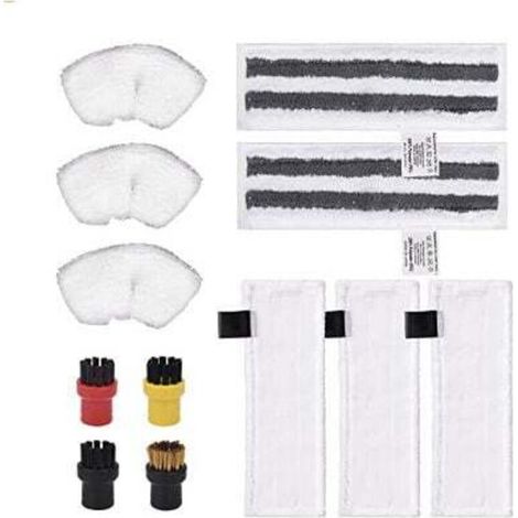 12 accessoires nettoyeur à vapeur, haute absorption, compatibles Karcher SC1-SC5/SV7, pour sols et surfaces variées