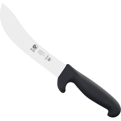 Icel Safe coltello scuoiare professionale acciaio inox nero 15 cm