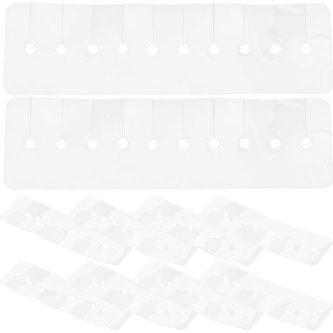 10 protections thermiques multi-trous pour outils de colle et d'extension de cheveux-14.00X4.00X0.01CM (1/4)