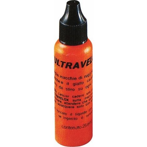 Smacchiatore per Eliminare Macchie di Ruggine o Frutta Ultravelox  25 ml