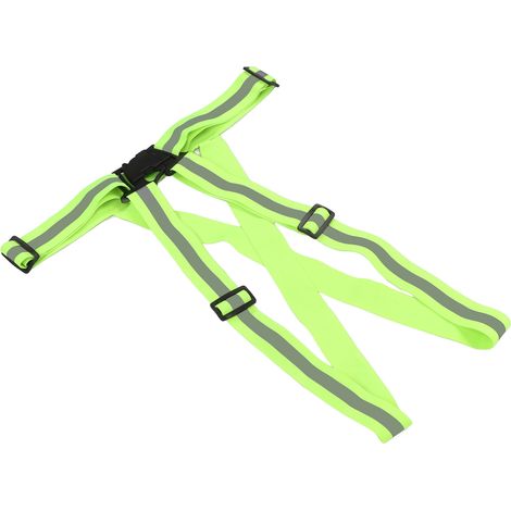 Gilet de sécurité réfléchissant unisexe, bande laser ajustable haute visibilité pour course nocturne et promenade (1/5)